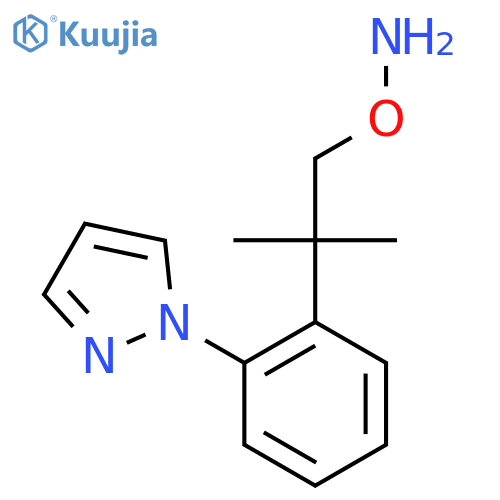 O-{2-methyl-2-2-(1H-pyrazol-1-yl)phenylpropyl}hydroxylamine structure