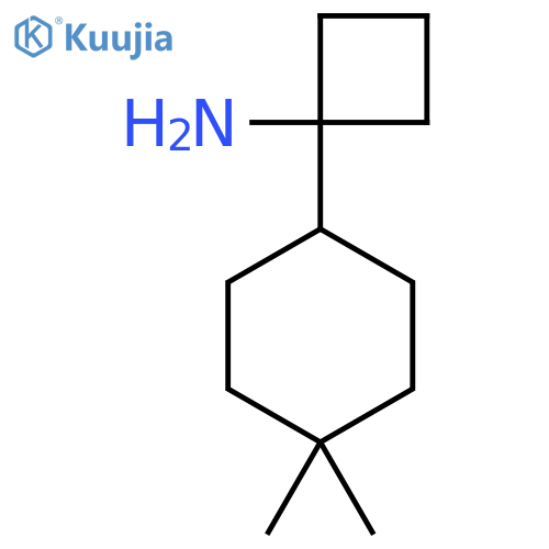 1-(4,4-dimethylcyclohexyl)cyclobutan-1-amine structure