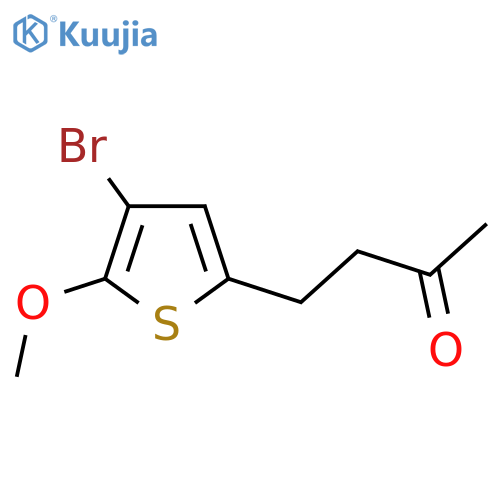 4-(4-bromo-5-methoxythiophen-2-yl)butan-2-one structure