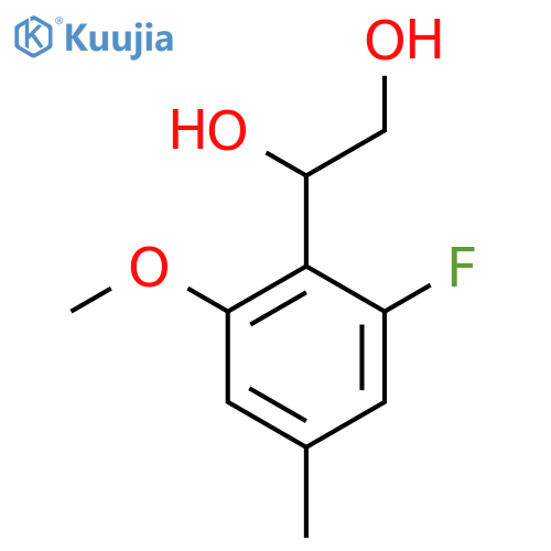 1-(2-fluoro-6-methoxy-4-methylphenyl)ethane-1,2-diol structure