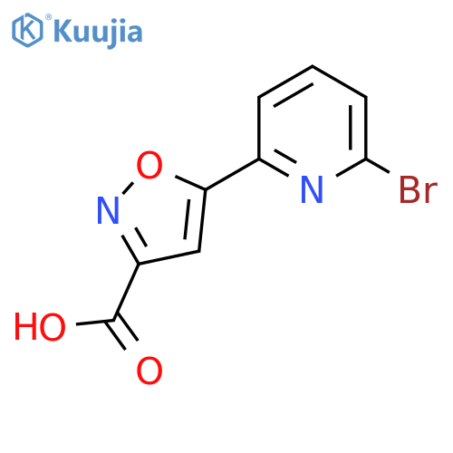 5-(6-bromopyridin-2-yl)-1,2-oxazole-3-carboxylic acid structure