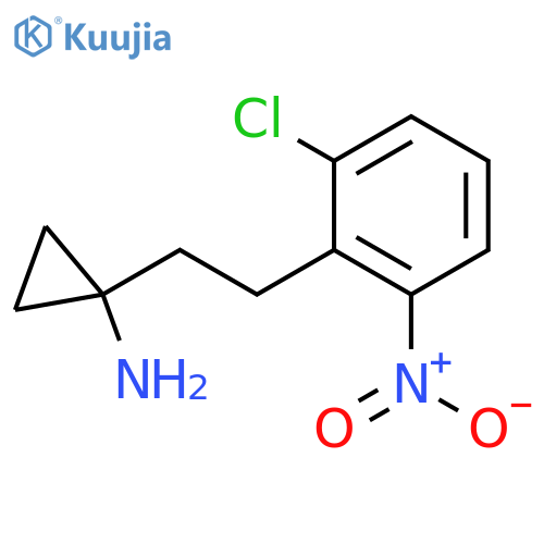 1-2-(2-chloro-6-nitrophenyl)ethylcyclopropan-1-amine structure