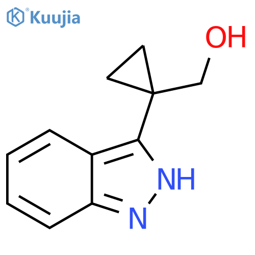 1-(1H-indazol-3-yl)cyclopropylmethanol structure