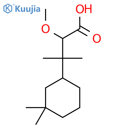 3-(3,3-dimethylcyclohexyl)-2-methoxy-3-methylbutanoic acid structure