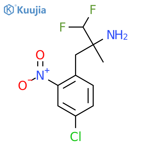 3-(4-chloro-2-nitrophenyl)-1,1-difluoro-2-methylpropan-2-amine structure