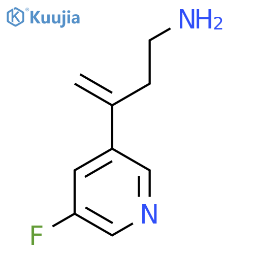 3-(5-fluoropyridin-3-yl)but-3-en-1-amine structure