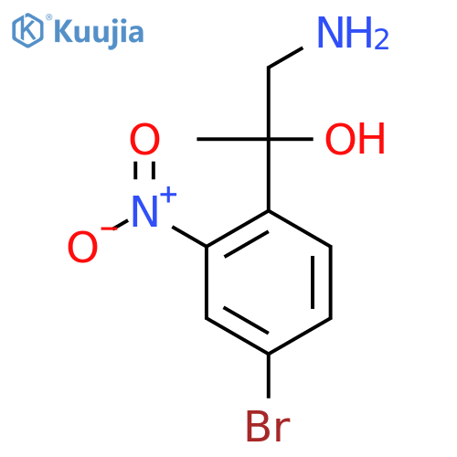 1-amino-2-(4-bromo-2-nitrophenyl)propan-2-ol structure