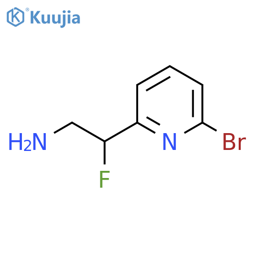 2-(6-bromopyridin-2-yl)-2-fluoroethan-1-amine structure