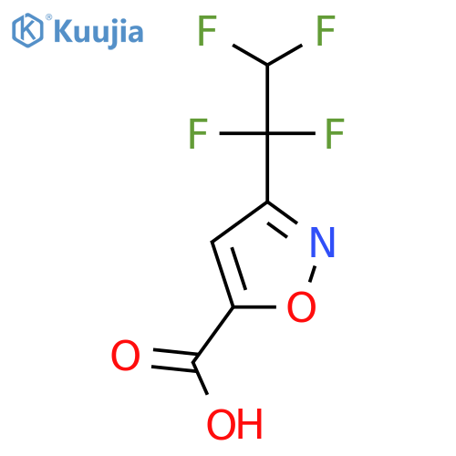 3-(1,1,2,2-tetrafluoroethyl)-1,2-oxazole-5-carboxylic acid structure