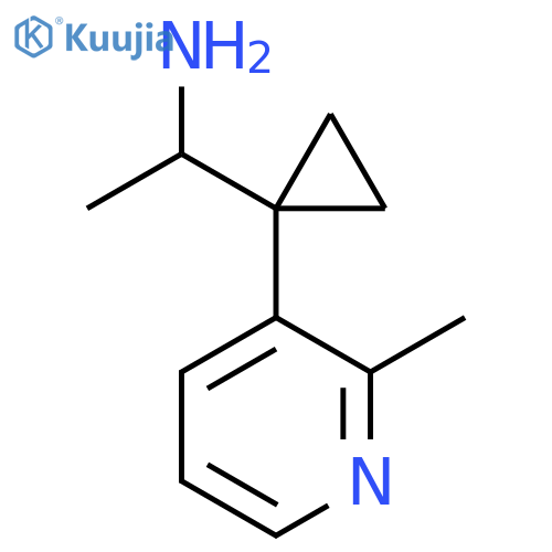 1-1-(2-methylpyridin-3-yl)cyclopropylethan-1-amine structure