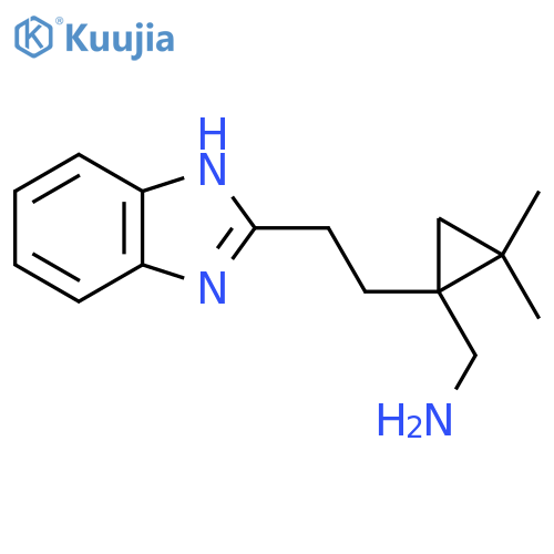 {1-2-(1H-1,3-benzodiazol-2-yl)ethyl-2,2-dimethylcyclopropyl}methanamine structure