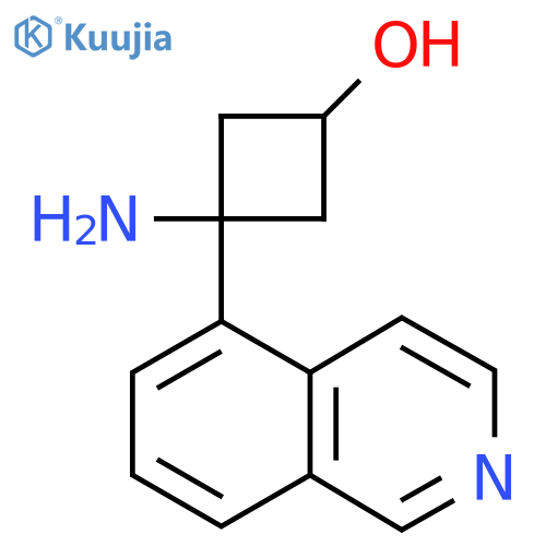 3-amino-3-(isoquinolin-5-yl)cyclobutan-1-ol structure