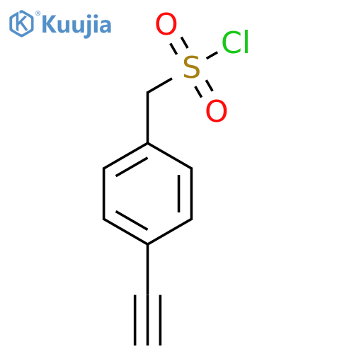 (4-ethynylphenyl)methanesulfonyl chloride structure