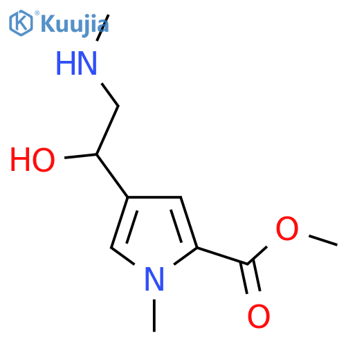 methyl 4-1-hydroxy-2-(methylamino)ethyl-1-methyl-1H-pyrrole-2-carboxylate structure