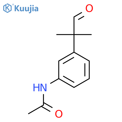 N-3-(2-methyl-1-oxopropan-2-yl)phenylacetamide structure