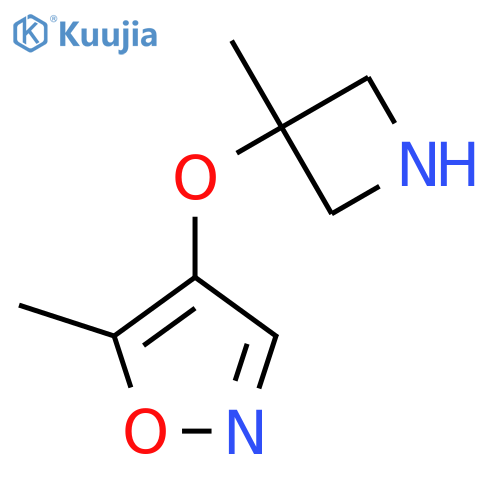 5-methyl-4-(3-methylazetidin-3-yl)oxy-1,2-oxazole structure