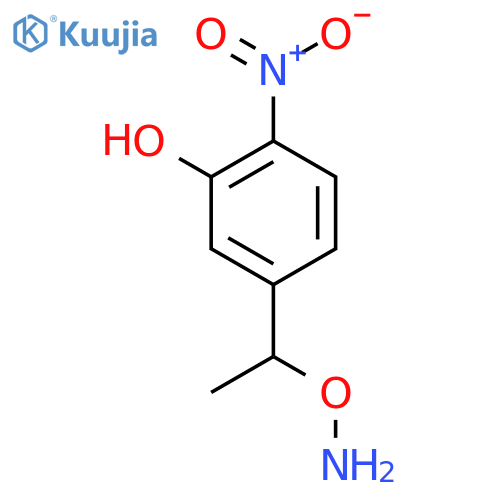 5-1-(aminooxy)ethyl-2-nitrophenol structure