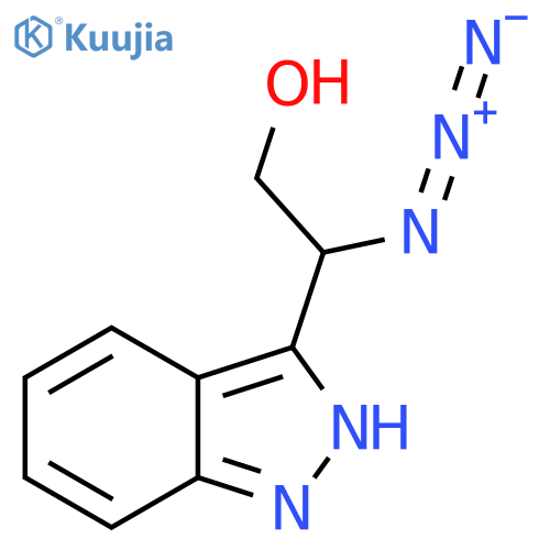 2-azido-2-(1H-indazol-3-yl)ethan-1-ol structure
