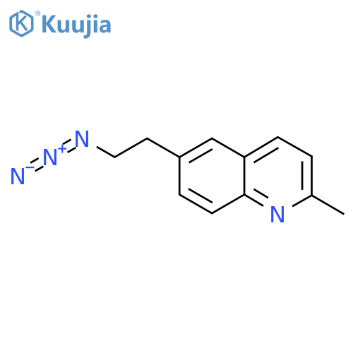 6-(2-azidoethyl)-2-methylquinoline structure