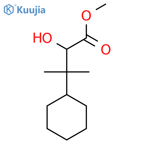 methyl 3-cyclohexyl-2-hydroxy-3-methylbutanoate structure