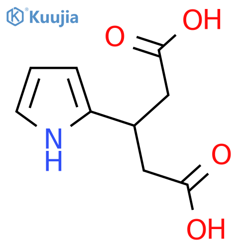 3-(1H-pyrrol-2-yl)pentanedioic acid structure