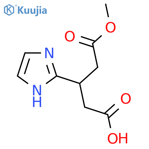 3-(1H-imidazol-2-yl)-5-methoxy-5-oxopentanoic acid structure