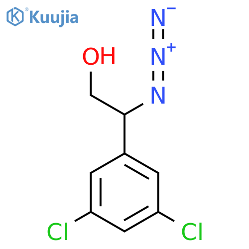 2-azido-2-(3,5-dichlorophenyl)ethan-1-ol structure