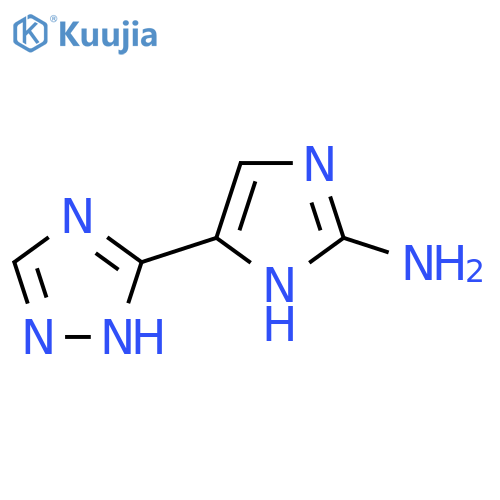 5-(1H-1,2,4-triazol-3-yl)-1H-imidazol-2-amine structure