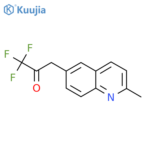 1,1,1-trifluoro-3-(2-methylquinolin-6-yl)propan-2-one structure