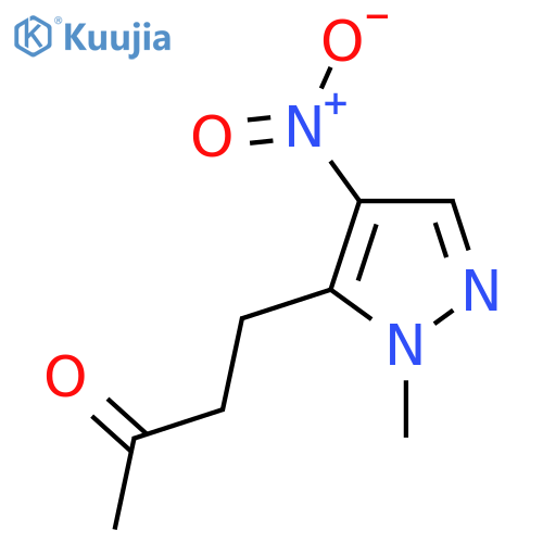 4-(1-methyl-4-nitro-1H-pyrazol-5-yl)butan-2-one structure
