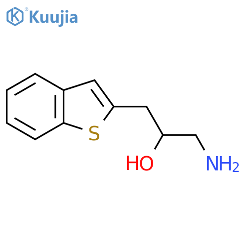 1-amino-3-(1-benzothiophen-2-yl)propan-2-ol structure