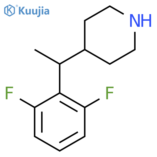 4-1-(2,6-difluorophenyl)ethylpiperidine structure