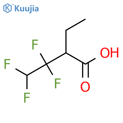 2-ethyl-3,3,4,4-tetrafluorobutanoic acid structure