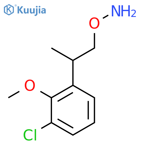 O-2-(3-chloro-2-methoxyphenyl)propylhydroxylamine structure