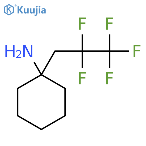 1-(2,2,3,3,3-pentafluoropropyl)cyclohexan-1-amine structure