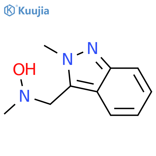 N-methyl-N-(2-methyl-2H-indazol-3-yl)methylhydroxylamine structure