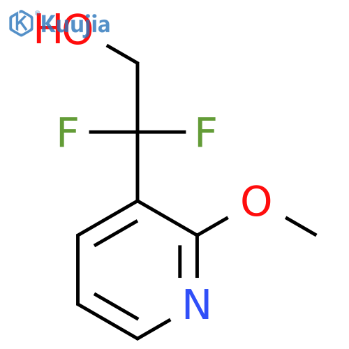 2,2-difluoro-2-(2-methoxypyridin-3-yl)ethan-1-ol structure