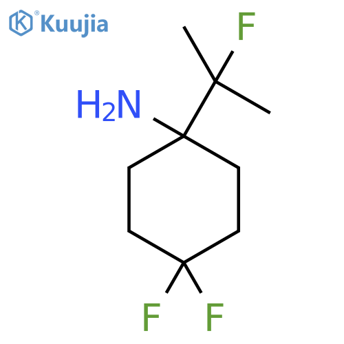 4,4-difluoro-1-(2-fluoropropan-2-yl)cyclohexan-1-amine structure