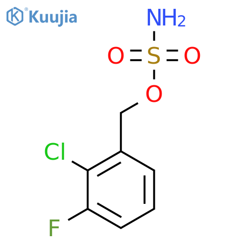 (2-chloro-3-fluorophenyl)methyl sulfamate structure