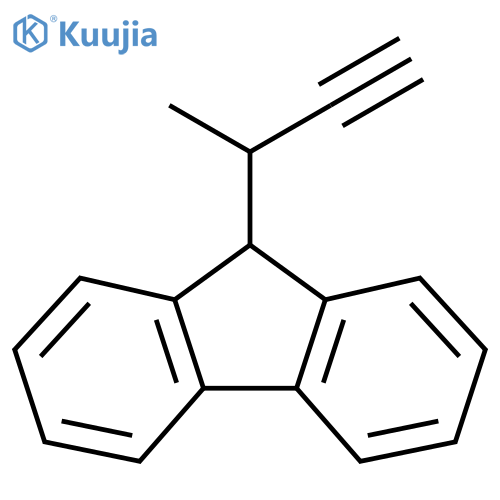 9-(but-3-yn-2-yl)-9H-fluorene structure