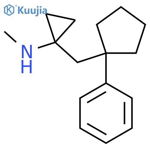 N-methyl-1-(1-phenylcyclopentyl)methylcyclopropan-1-amine structure