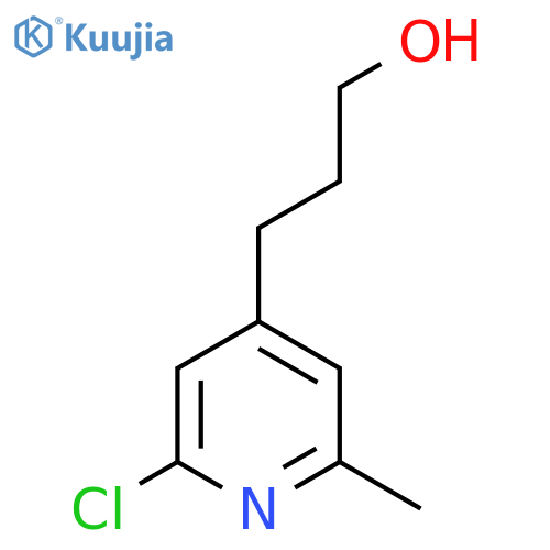 3-(2-chloro-6-methylpyridin-4-yl)propan-1-ol structure