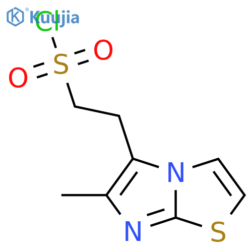 2-{6-methylimidazo2,1-b1,3thiazol-5-yl}ethane-1-sulfonyl chloride structure
