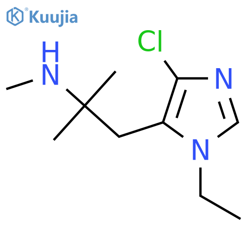 1-(4-chloro-1-ethyl-1H-imidazol-5-yl)-2-methylpropan-2-yl(methyl)amine structure