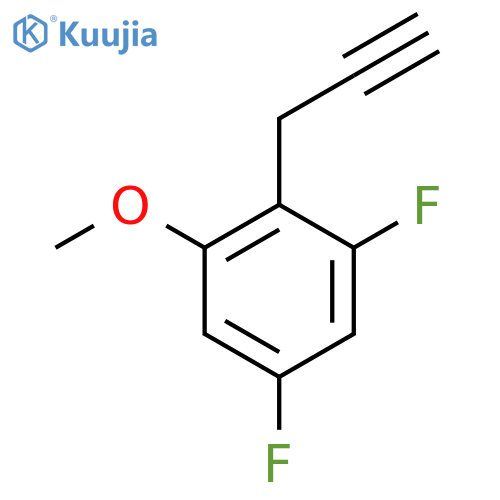 1,5-difluoro-3-methoxy-2-(prop-2-yn-1-yl)benzene structure
