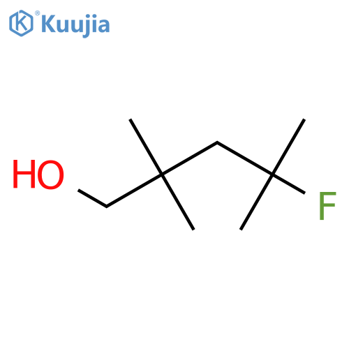 4-fluoro-2,2,4-trimethylpentan-1-ol structure