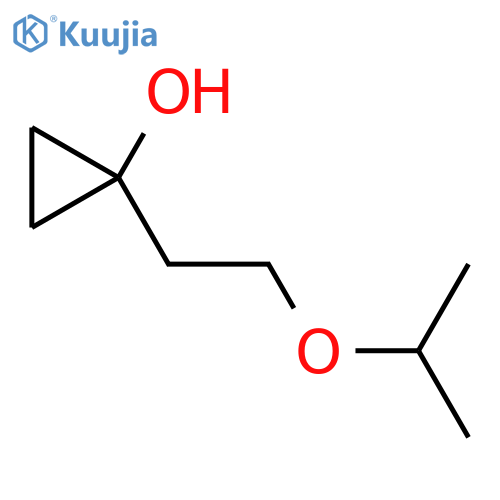 1-2-(propan-2-yloxy)ethylcyclopropan-1-ol structure