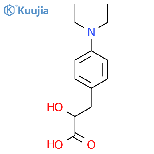 3-4-(diethylamino)phenyl-2-hydroxypropanoic acid structure