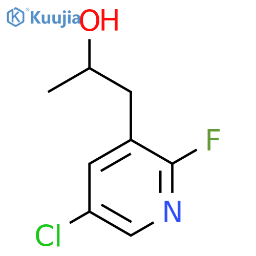 1-(5-chloro-2-fluoropyridin-3-yl)propan-2-ol structure