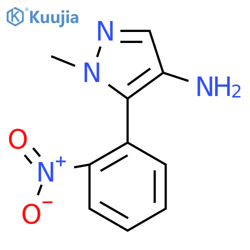 1-methyl-5-(2-nitrophenyl)-1H-pyrazol-4-amine structure